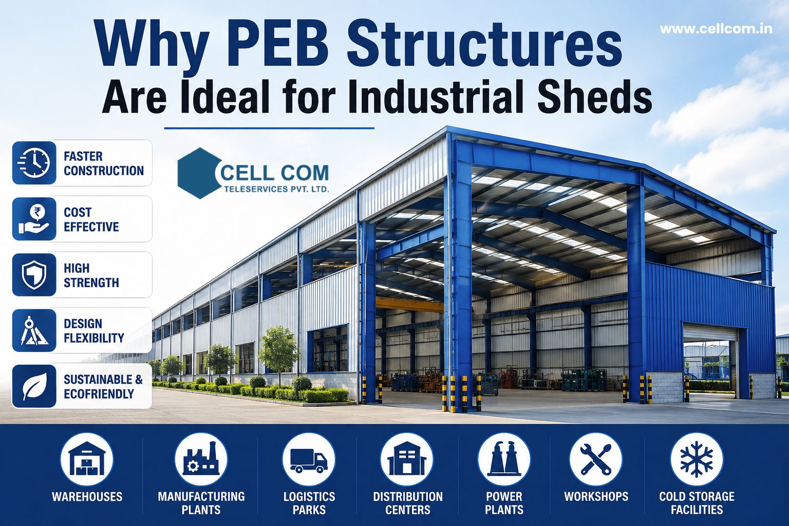 PEB Structures for Industrial Sheds