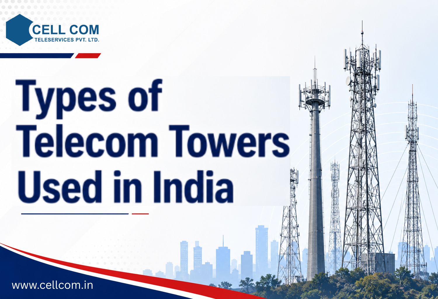 Types of Telecom Towers Used in India