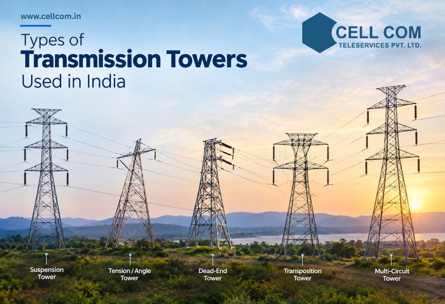 Types of Transmission Towers Used in India